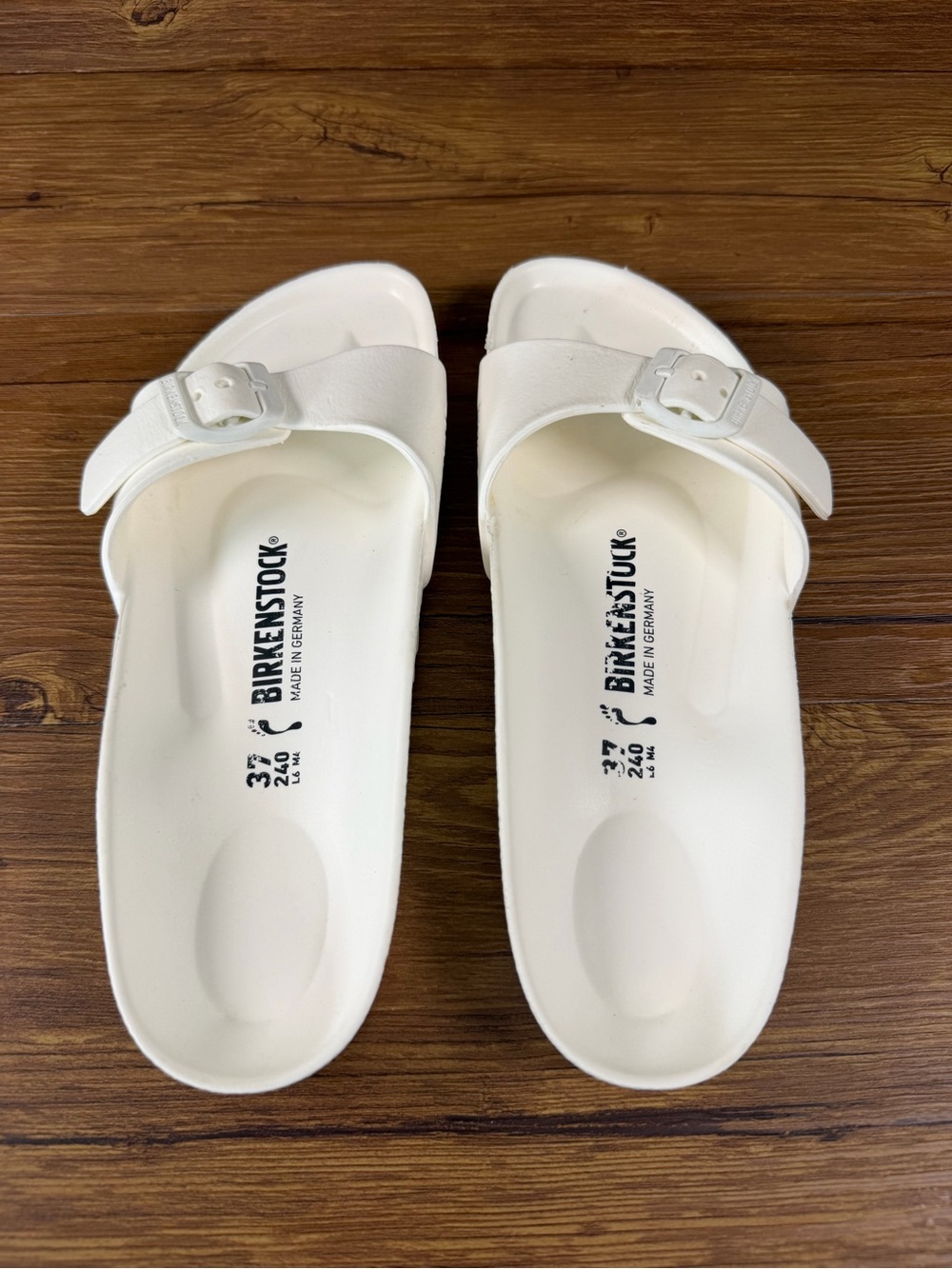 Birkenstock EVA Madrid Slides Sandals Women’s Size 6 (37) White Shoes‎ - Picture 6 of 8